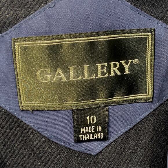 Gallery Trench Coat Vintage Women's Size 10 Microfiber Removable Liner Belted - Picture 3 of 16